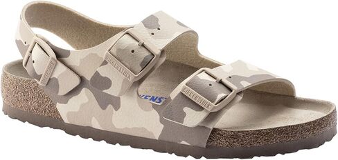 Birkenstock Women's Milano Soft Foodbed Sandal, Desert Soil Gray/Taupe, Size 37 N EU (6-6.5 N US Women) in Saudi Arabia