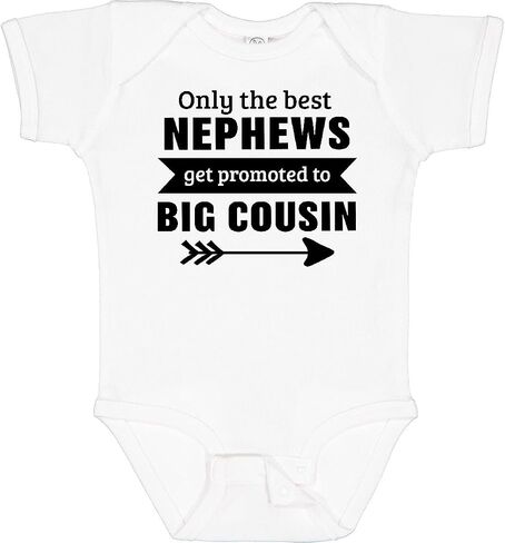 inktastic Only the Best Nephews Get Promoted To Big Cousin Baby Bodysuit in Saudi Arabia