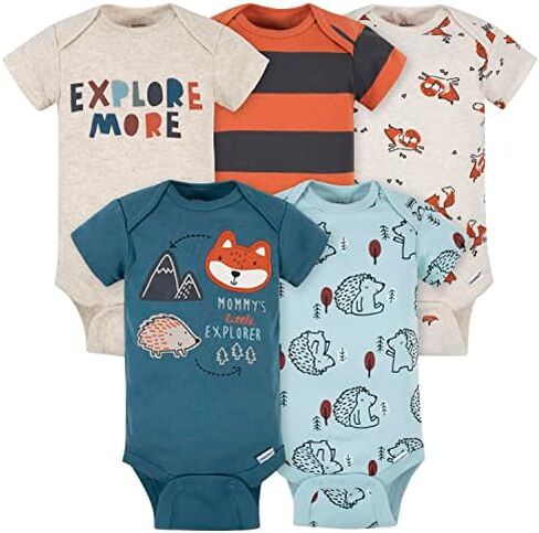 Gerber baby-boys 5 Pack Onesies in Saudi Arabia