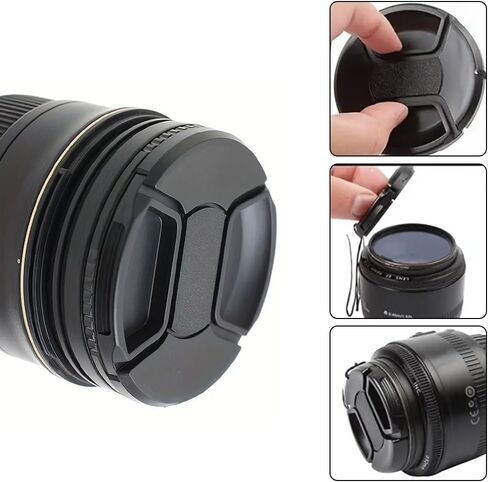 غطاء عدسة الكاميرا 77 ملم غطاء واقٍ متوافق مع كاميرات Nikon/Sony/Pentax/Olympus/Fujifilm/DSLR/SLR بدون مرآة in Saudi Arabia
