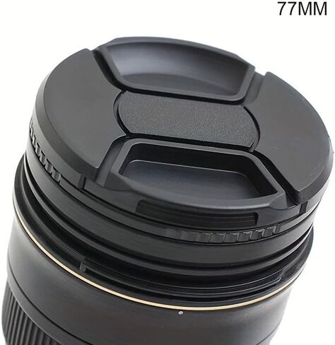 غطاء عدسة الكاميرا 77 ملم غطاء واقٍ متوافق مع كاميرات Nikon/Sony/Pentax/Olympus/Fujifilm/DSLR/SLR بدون مرآة in Saudi Arabia