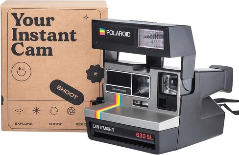 Polaroid 630 SL Lightmixer Silver woth Rainbow Stripe (Renewed) in Saudi Arabia