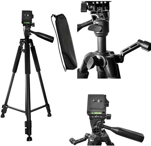 60" Inch Tripod for Canon EOS 70D 77D 80D 90D Rebel T8i T7 T7i T6i T6s T6 SL2 SL3 DSLR Cameras in Saudi Arabia