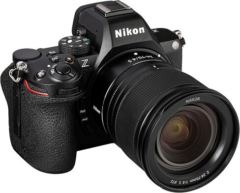 كاميرا Nikon Z5 II بدون مرآة مع عدسة 24-70 مم f/4 s | إطار كامل ، فيديو 4K UHD ، التثبيت (1687) + ميكروفون + 2 × 64GB بطاقة + 2 x EN-EL15C البطارية + برامج الصور + مصباح LED + المزيد in Saudi Arabia