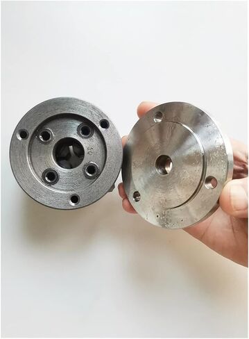 4-Inch 4-Jaw Self-Centering Chuck Set 80mm Chuck Connecting Flange M14x1 Suitable for K72-80 Mini Lathe Chuck CNC Mini Lathe Chuck Bench Parts Machine with 1-Inch x 8TPI Thread in Saudi Arabia