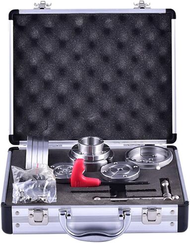 4-Inch 4-Jaw Self-Centering Chuck Set 2.75 Inch 70mm Set of High Hardness and Wear Resistance Four-jaw Chuck Woodworking Chuck Wood Turning Lathe Accessories with 1-Inch x 8TPI Thread in Saudi Arabia