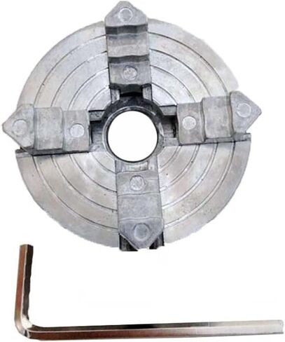 Four 4 Jaw Chuck Z011A for Metal Mini Lathe M12x1mm Threaded Back 1.8~56mm/12~65mm Mini Collet Lathe Accessory (Color : 4 Jaw Chuck Rod Size : Small) (4 Jaw Chuck Rod Small) in Saudi Arabia