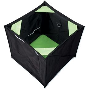 Forester Throw Bag - Easy Folding Arborist Throw Line Cube Storage Organizer Tree Cutting Equipment Throwline Box Arborist Throw Line Storage Thrower Supply Big Storage Bags Cubes Black