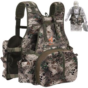 سترة ديك رومي مع وسادة مقعد وحقيبة ألعاب، سترة صيد ديك رومي قابلة للتعديل مع جيوب جانبية لزجاجة المياه (NSC MP) in Kuwait