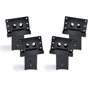 Multi-Use Outdoor 4x4 Compound Angle Platform Brackets for Deer Stand Hunting Blinds Shooting Shack, Tree House, Observation Decks, Set of 4, 16''x 7.5''x 9'', Black, 4 Count