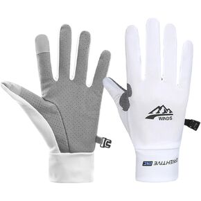 Full Finger UV Protection Gloves Women Men, Thin Fishing Gloves Hiking Gloves Cycling Gloves Driving Gloves Women UV Protection Gloves Gym Gloves for Men