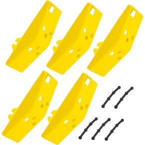 5 Sets Blade Protector Ice Auger Protector Ice Fishing Auger Blades Strap Tip Ups Ice Fishing Winter Fishing Supply Hand Auger Ice Auger Guards Manual Fishing Accessories Abs