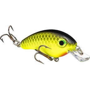 Strike King Bitsy Pond Minnow Crankbait Chartreuse Black