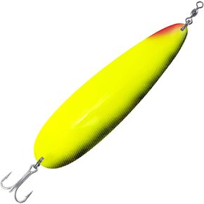 Dr.Fish Flutter Spoon 8" Saltwater Fishing Spoon Lures 7/0 Mustad Treble Hook, 3/0 Crane Swivel, Silver-Electroplated, Heavy Duty Striper Fluke Tuna Bluefish