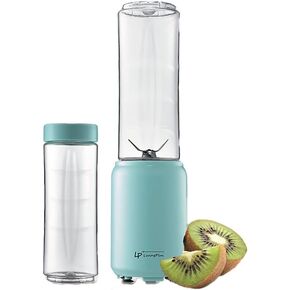 150W Electric Mini Portable Blender Personal Size with 280ml x 2 bottles, Easy to Clean and Carry