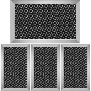 4Pcs Microwave Charcoal Filter Replacement for GE JX81C WB02X10776, Microwave Filter Replacement 7.68" x 4.85" Air Carbon Filter in Kuwait