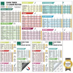 Instant Pot Cheat Sheet Magnet Set Accessories Quick Reference Guide - Healthy Handy Kitchen Recipe Cookbook