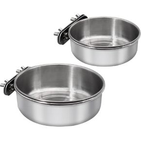 Bird Feeding Dish Cups, Stainless Steel, 2 Pack, Small in Kuwait