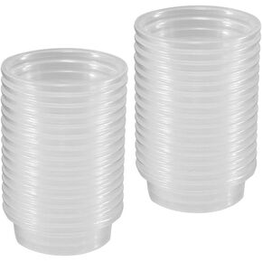 YOGURTCK 100pcs Crested Gecko Feeding Cups Reptile Feeder Bowls for Putting in Water and Food, Fit Lizard and Other Small Animals Pet Supplies 0.5oz