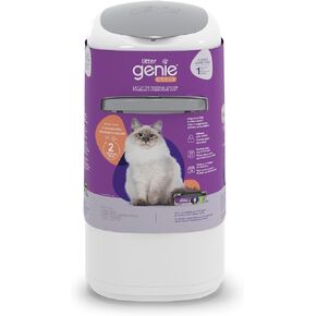 Litter Genie Style Pail |Cat Litter Waste Disposal System for Odor Control | Includes 1 Square Refill Bag