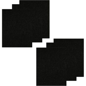 6 Pack Activated Carbon Filters for Pureness F6 Zeloite Air Filter Cat Litter Box, 6 Inch x 4.4 Inch Trimmable Pads