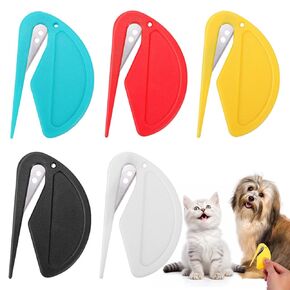 5 Pcs Knotting Comb Pet Grooming Tool, De Knotting Comb for Dog,Cats,2024 Multifunctional Pet Hair Shedding Tool Supplies for Removing Tangled and Loose Hair
