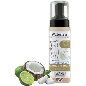 Wahl USA Cat Waterless Shampoo for Soothing Damaged Skin, Refreshing, Cleaning, and Removing Odors Between Baths - 7.1 Oz - Model 820015-500