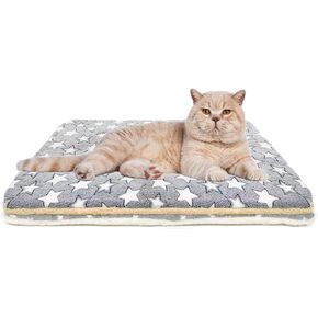 2 Pack Cat Blanket for Indoor Cats Ultra Soft and Warm Calming Cat Bed Fleece Pet Mat for Anxiety and Stress Washable Kitten Blanket