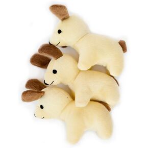 ZippyPaws - Burrows Replacement Miniz Hedgehogs 3-Pack - Plush Refills for Interactive Dog Toys for Boredom - Hide and Seek Dog Toys and Puppy Toys, Colorful Squeaky Dog Toys for Small and Medium Dogs