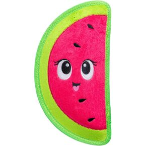 Outward Hound Tough Skinz Durable Squeaky Dog Toy with Two Tough Layers, Watermelon, Red, Medium