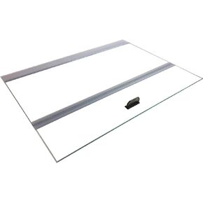 H2Pro Glass Canopy 2 Piece Set for Aqueon All Glass 75/90/110 Gallon 48x18 Aquarium Fish Tank (Each Piece Measure 22.08 x 16.57 x 0.16in)