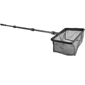 Aquarium Fishing Landing Net Retractable Fish Tank Fishing Net Square Fish Shrimp Net Floating Objects Clean Tools for Fish Catch and Release