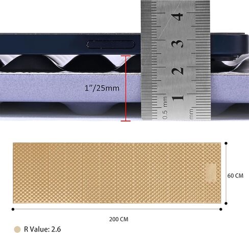 وسادة نوم إسفنجية مغلقة قابلة للطي مقاس XL من بولار بير R-2.6 | بساط نوم سميك ومقاوم للرطوبة وخفيف الوزن للتخييم والمشي لمسافات طويلة وحقيبة الظهر in Kuwait