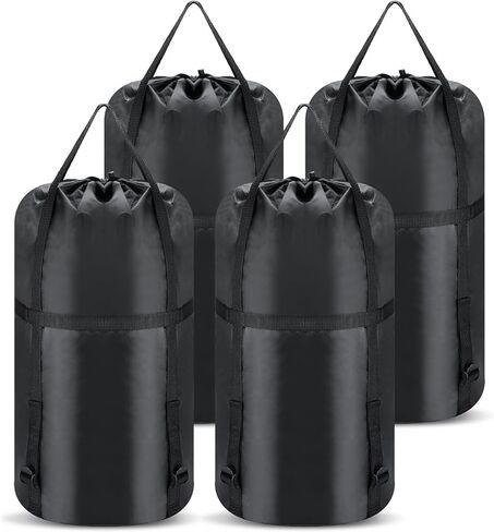 4 Pcs Compression Stuff Sack 45L Waterproof Sleeping Bags Storage Stuff Sack Organizer Sleeping Bag Compression Sack for Backpacking Hiking Camping Outdoor Travel Clothes Storage in Kuwait