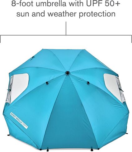 Sport-Brella Premiere UPF 50+ Umbrella Shelter for Sun and Rain Protection (8-Foot) in Saudi Arabia