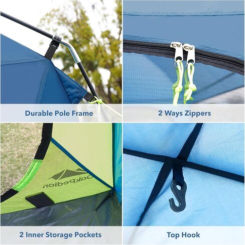 10 X 10ft Screen House Room for Camping, Screened Mesh Net Wall Canopy Tent, UPF 50+ Screen Tent with Floor for Patios Outdoor Camping Activities in Kuwait