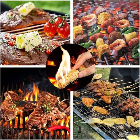 TooGet Fire Starters 30 قطعة من الشمع الخشبي الطبيعي لنيران المخيمات والشواية وحفرة النار والمدخن والشواء والمدفأة وموقد الخشب وبادئ الفحم - مقاوم للماء in Kuwait