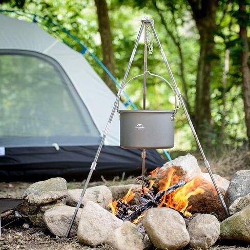 Naturehike Heavy-Duty Aluminum Cooking Tripod, Camping Camp Fire Tripod, Portable Lightweight 31.5 INCH Height in Saudi Arabia