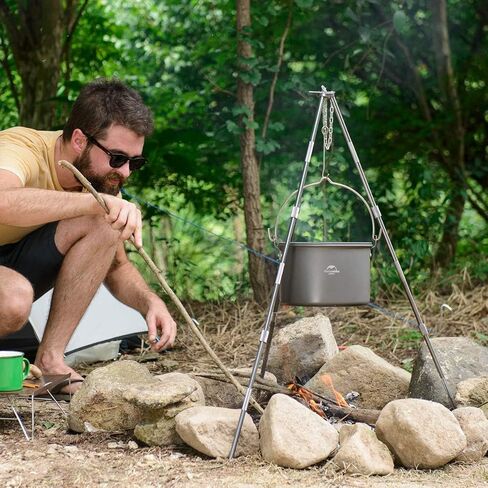 Naturehike Heavy-Duty Aluminum Cooking Tripod, Camping Camp Fire Tripod, Portable Lightweight 31.5 INCH Height in Saudi Arabia