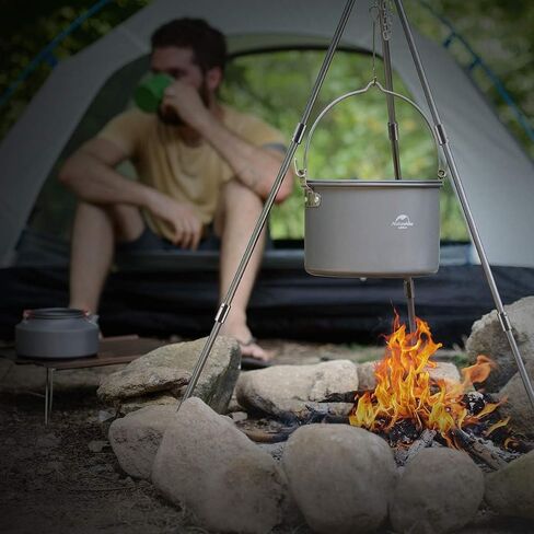 Naturehike Heavy-Duty Aluminum Cooking Tripod, Camping Camp Fire Tripod, Portable Lightweight 31.5 INCH Height in Saudi Arabia