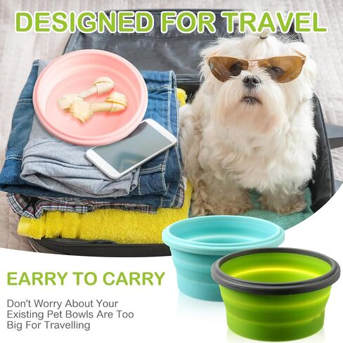 4 Pcs Collapsible Bowls with Lids Silicone Camping Food Storage Container Expandable Folding Salad Lunch Box Travel Container for Hiking Camping in Saudi Arabia