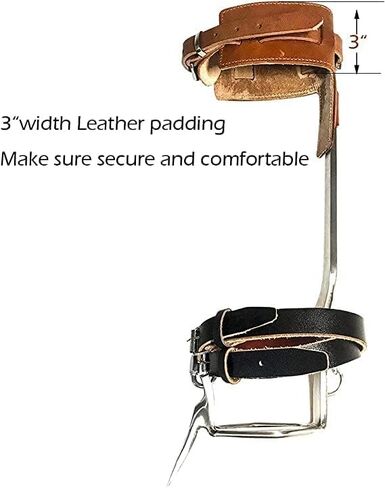 مجموعة مسامير تسلق الأشجار، معدات تسلق الأشجار، أداة تسلق الأشجار مصنوعة من الجلد، دواسة مضادة للانزلاق لالتقاط الفاكهة، الرياضات الداخلية والخارجية... in Kuwait