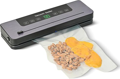 Vacuum Sealing Machine,Compact Sealing System Vacuum Sealer,Portable Strong Suction Power Food Sealer,External with Cutter,Easy to Operate, Suitable for Middle-Aged and Elderly People. in Saudi Arabia