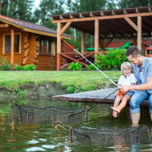 4 عبوات من مصيدة طعم الصيد، مصيدة جراد البحر، مصائد صيد قابلة للطي مع حبل بطول 260 قدم، مصيدة سرطان البحر، مصيدة أسماك لجراد البحر، جراد البحر، الروبيان، ملحقات صيد قابلة للطي in Kuwait