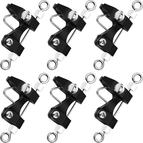 6 Pcs Outrigger Release Clips Downrigger Release Clips with Adjustable Tension Planer Board Clips Downrigger Fishing Kite for Trolling Offshore Fishing Accessories (White) in Saudi Arabia