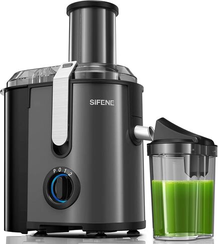 SiFENE Quick Juicer Machine, Centrifugal Juicer with 3" Big Mouth for Whole Fruits & Veggies, Easy to Clean, BPA Free Stainless Steel Kitchen Juicer in Saudi Arabia