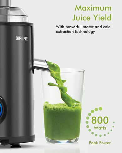 SiFENE Quick Juicer Machine, Centrifugal Juicer with 3" Big Mouth for Whole Fruits & Veggies, Easy to Clean, BPA Free Stainless Steel Kitchen Juicer in Saudi Arabia