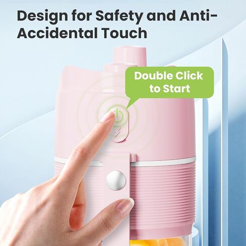 Personal Size Blender, Enenal Portable Blenders Smoothies and Shakes 5000mAh Battery, 16oz Mini Blender USB Rechargeable, Handheld Blender BPA-Free Fruit Smoothie Juicer Cup in Saudi Arabia