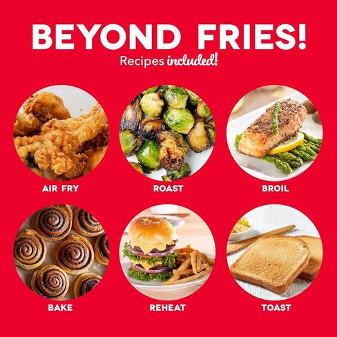 فرن مقلاة هوائية كهربائي DASH Tasti-Crisp™، سعة 2.6 لتر، أكوا - مقلاة هوائية مدمجة للحصول على طعام أكثر صحة في دقائق، مثالية للمساحات الصغيرة - إيقاف تلقائي، رقمي، 1000 وات in Kuwait