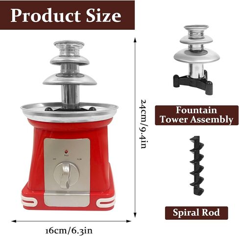 آلة نافورة فوندو الشوكولاتة الصغيرة لجبن زبدة الحلوى in Kuwait